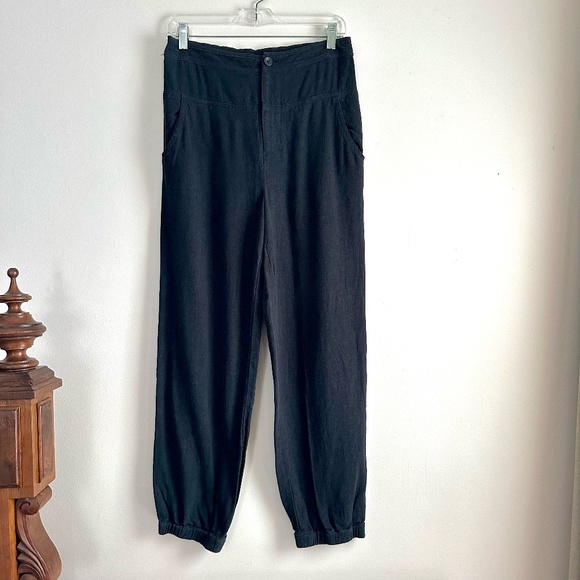 Anthropologie • Linen Relaxed‎ Jogger Ankle Pants - Picture 1 of 8